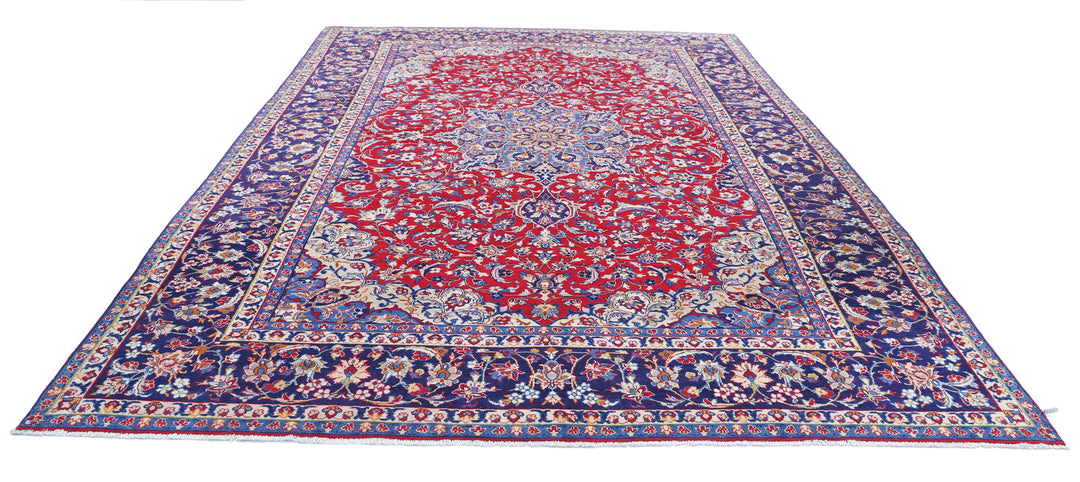 Hand Knotted Persian Tabriz Wool Rug 9' 6" x 13' 5" - No. AT95209