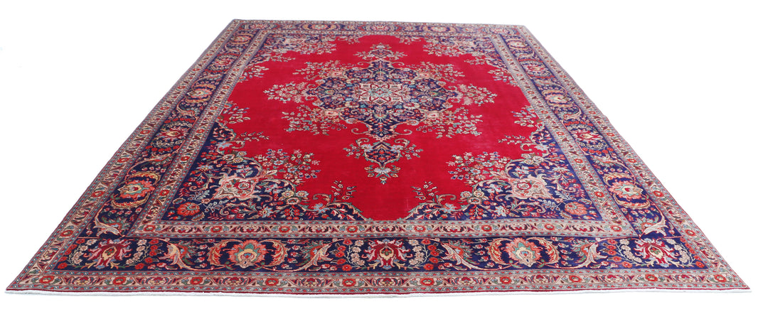 Hand Knotted Persian Tabriz Wool Rug 9' 11" x 13' 3" - No. AT60892