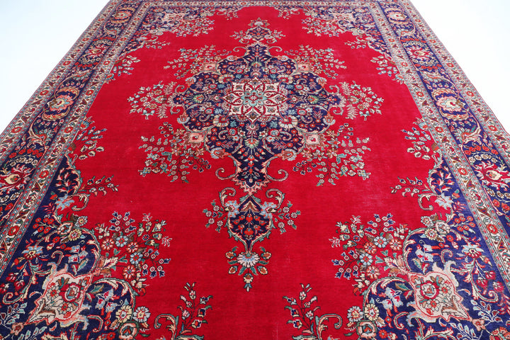 Hand Knotted Persian Tabriz Wool Rug 9' 11" x 13' 3" - No. AT60892