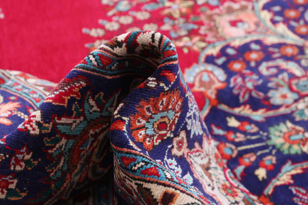 Hand Knotted Persian Tabriz Wool Rug 9' 11" x 13' 3" - No. AT60892