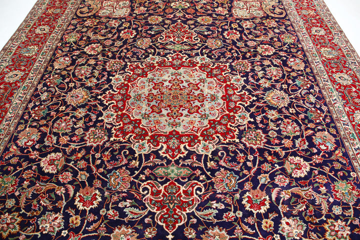 Hand Knotted Persian Tabriz Wool Rug 9' 10" x 12' 9" - No. AT37569