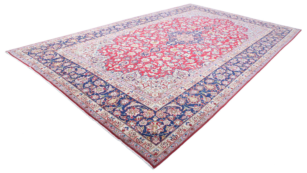 Hand Knotted Persian Tabriz Wool Rug 9' 7" x 16' 1" - No. AT69689