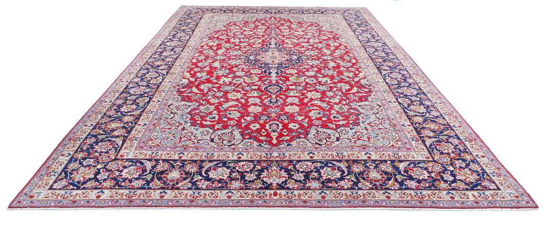 Hand Knotted Persian Tabriz Wool Rug 9' 7" x 16' 1" - No. AT69689
