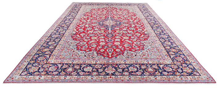 Hand Knotted Persian Tabriz Wool Rug 9' 7" x 16' 1" - No. AT69689