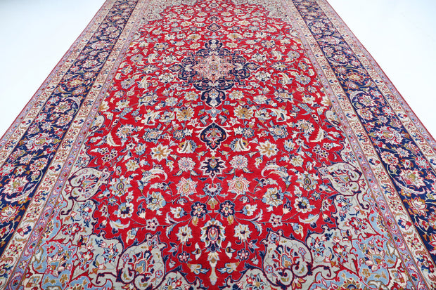 Hand Knotted Persian Tabriz Wool Rug 9' 7" x 16' 1" - No. AT69689
