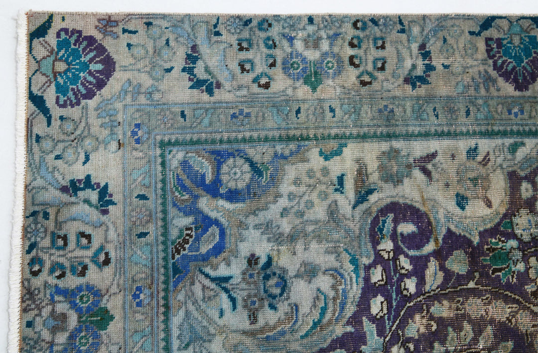 Hand Knotted Vintage Persian Tabriz Wool Rug 6' 0" x 8' 11" - No. AT75570