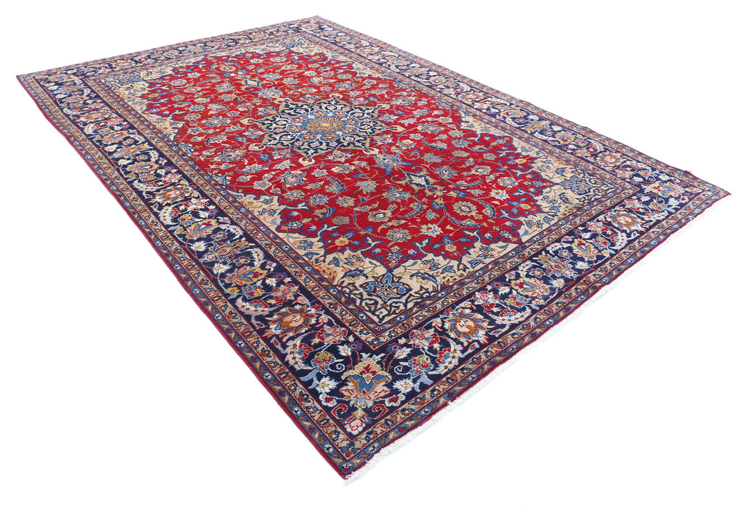 Hand Knotted Persian Tabriz Wool Rug 7' 10" x 11' 1" - No. AT86099