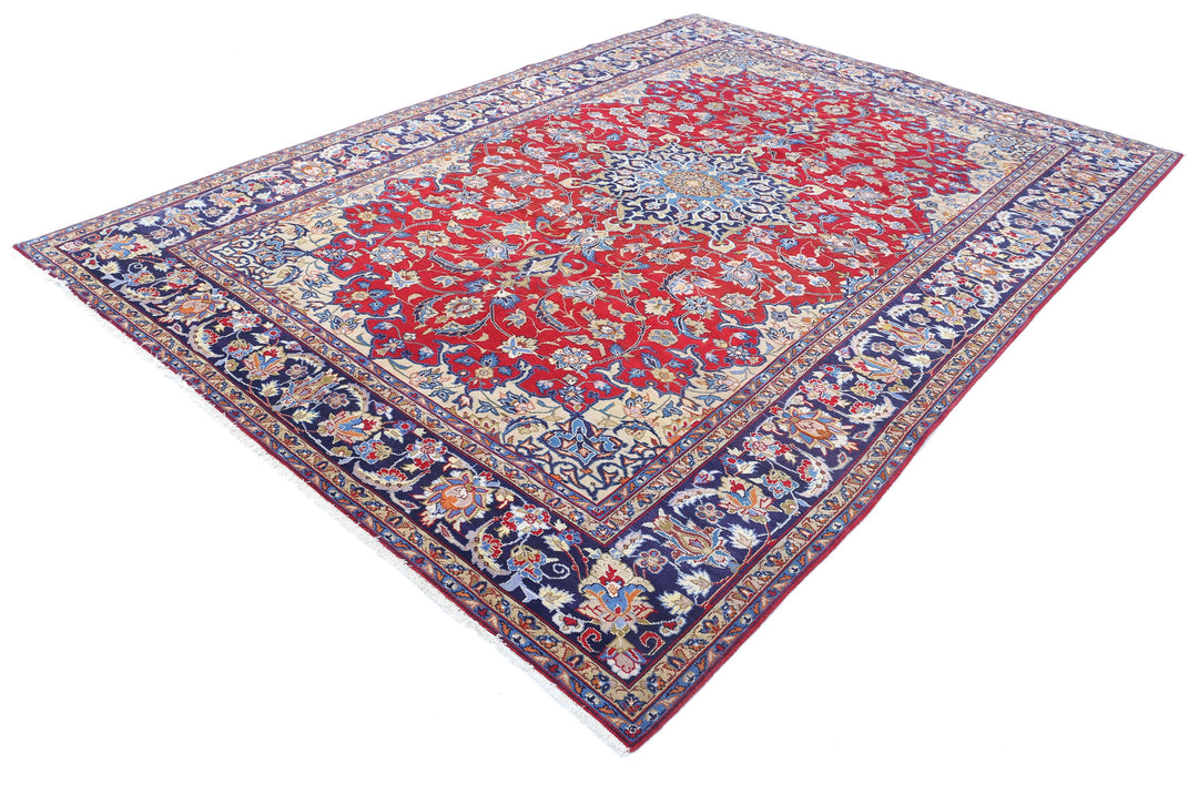 Hand Knotted Persian Tabriz Wool Rug 7' 10" x 11' 1" - No. AT86099
