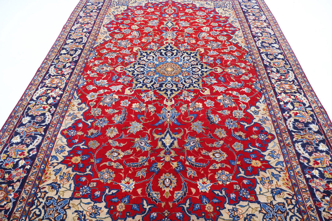 Hand Knotted Persian Tabriz Wool Rug 7' 10" x 11' 1" - No. AT86099