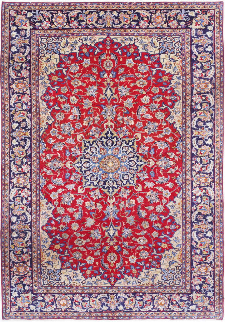 Hand Knotted Persian Tabriz Wool Rug 7' 10" x 11' 1" - No. AT86099