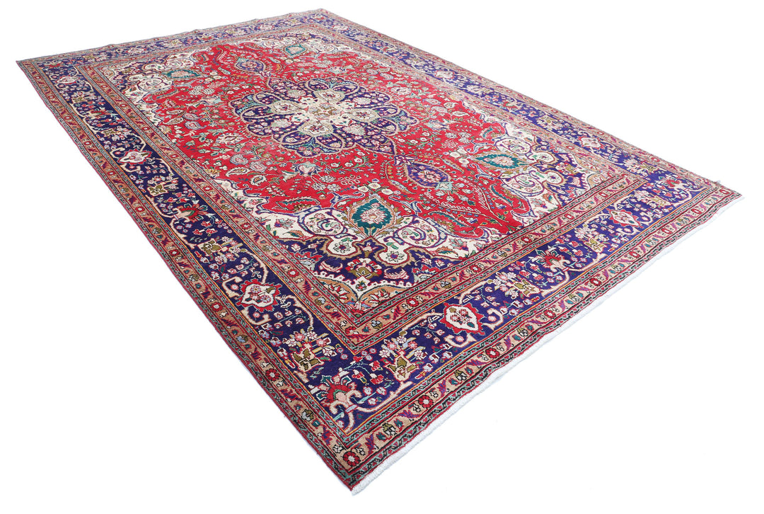 Hand Knotted Persian Tabriz Wool Rug 8' 4" x 11' 8" - No. AT67652