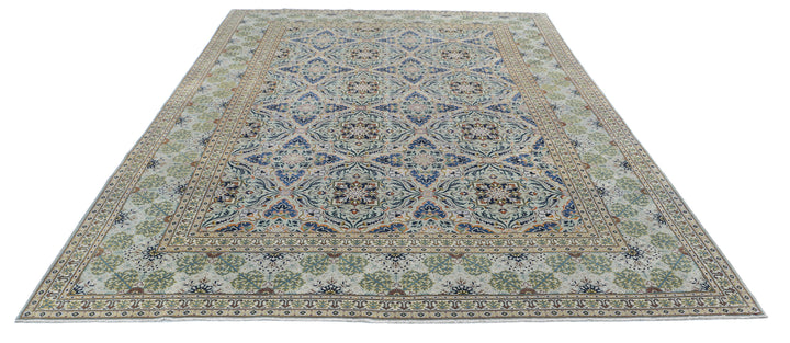 Hand Knotted Persian Tabriz Wool Rug 8' 1" x 11' 9" - No. AT66131