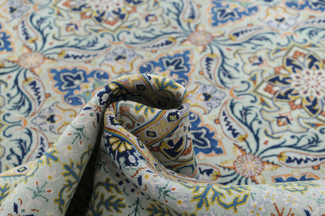 Hand Knotted Persian Tabriz Wool Rug 8' 1" x 11' 9" - No. AT66131