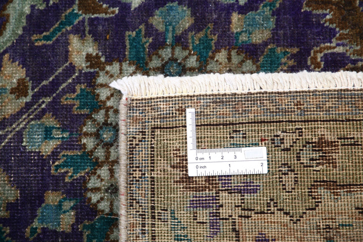 Hand Knotted Vintage Persian Tabriz Wool Rug 9' 6" x 12' 5" - No. AT34665