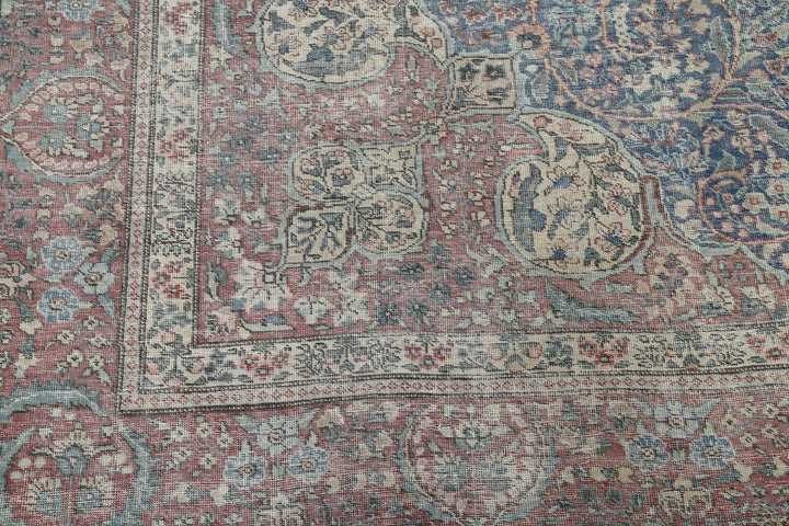 Hand Knotted Antique Persian Tabriz Wool Rug 8' 2" x 11' 2" - No. AT68434