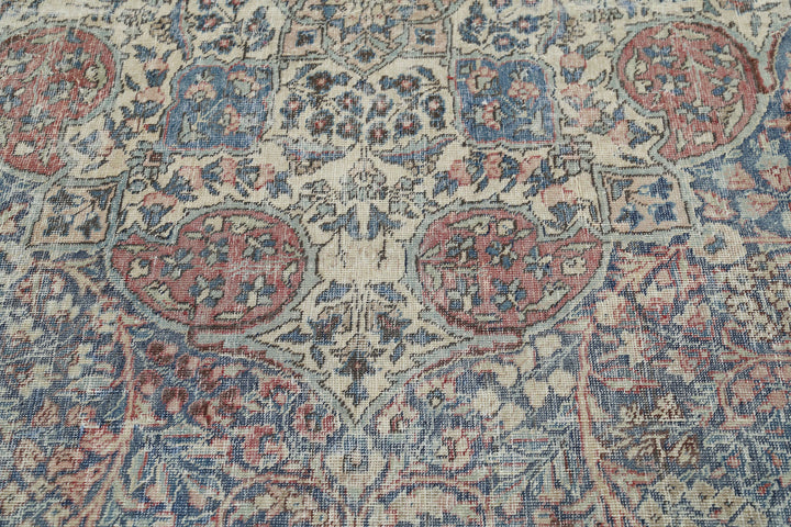 Hand Knotted Antique Persian Tabriz Wool Rug 8' 2" x 11' 2" - No. AT68434