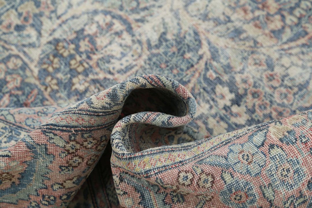 Hand Knotted Antique Persian Tabriz Wool Rug 8' 2" x 11' 2" - No. AT68434