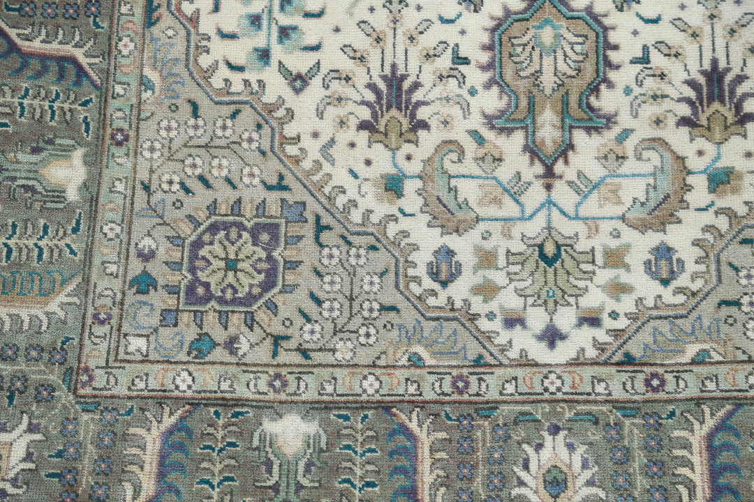 Hand Knotted Vintage Persian Tabriz Wool Rug 3' 2" x 5' 0" - No. AT66861