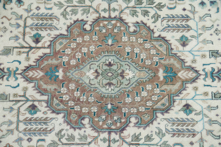 Hand Knotted Vintage Persian Tabriz Wool Rug 3' 2" x 5' 0" - No. AT66861