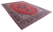 Hand Knotted Persian Tabriz Wool Rug 9' 9" x 14' 0" - No. AT70454