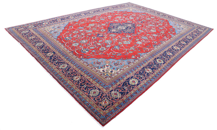 Hand Knotted Persian Tabriz Wool Rug 9' 9" x 14' 0" - No. AT70454