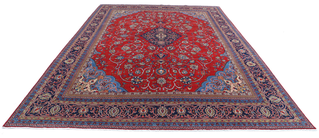 Hand Knotted Persian Tabriz Wool Rug 9' 9" x 14' 0" - No. AT70454