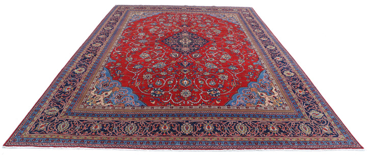 Hand Knotted Persian Tabriz Wool Rug 9' 9" x 14' 0" - No. AT70454