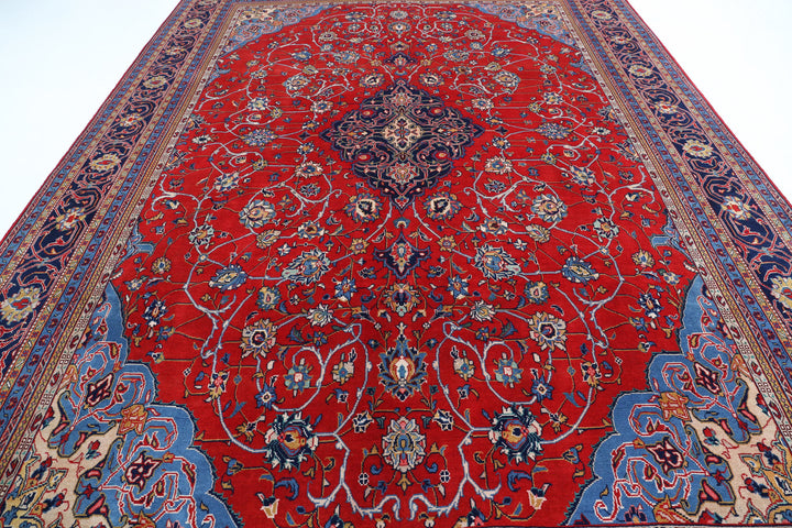 Hand Knotted Persian Tabriz Wool Rug 9' 9" x 14' 0" - No. AT70454