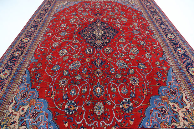 Hand Knotted Persian Tabriz Wool Rug 9' 9" x 14' 0" - No. AT70454