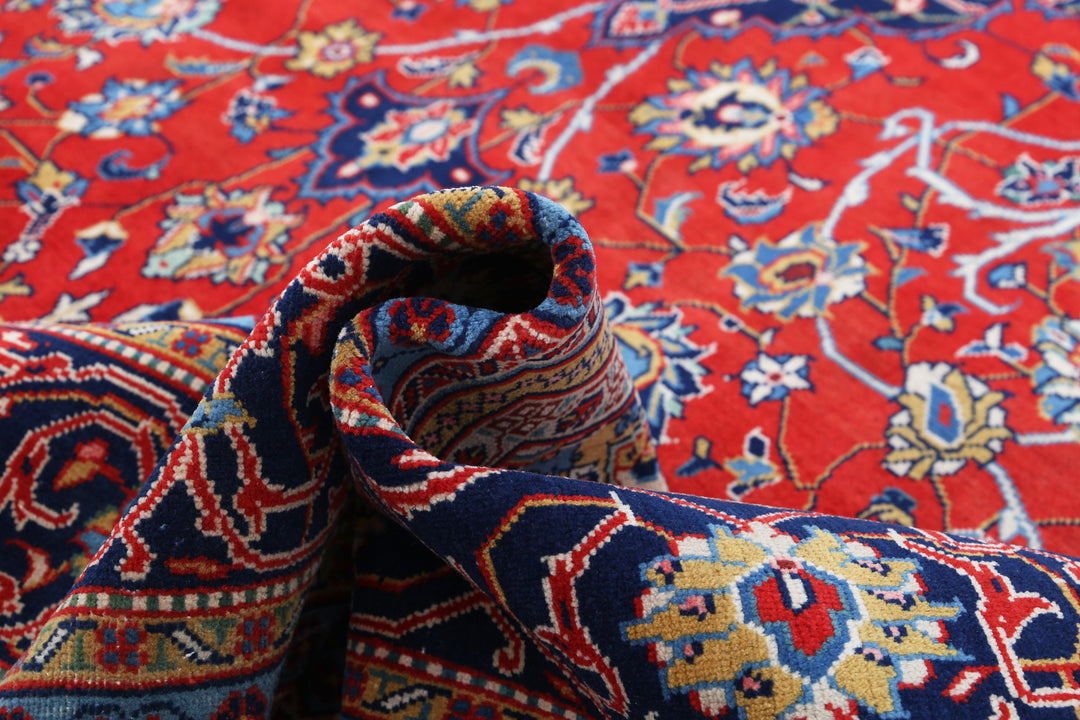 Hand Knotted Persian Tabriz Wool Rug 9' 9" x 14' 0" - No. AT70454