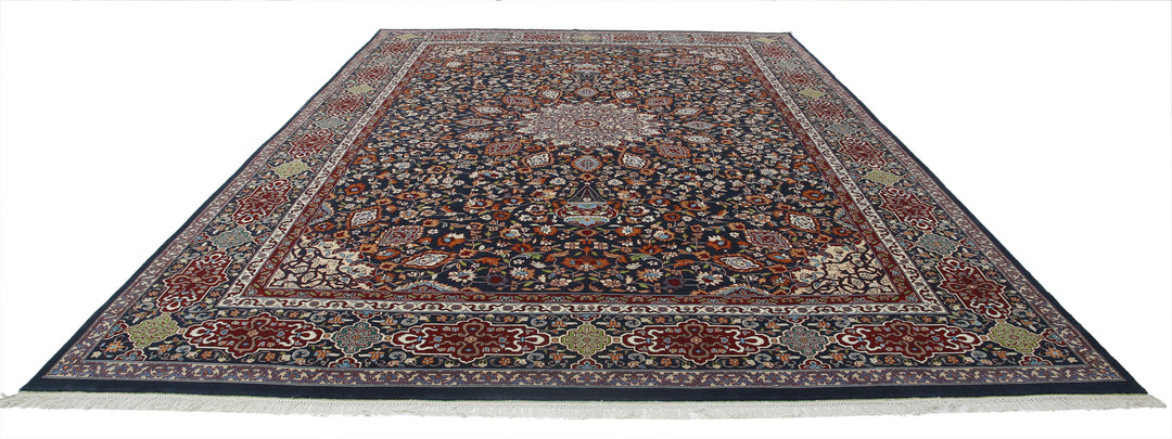 Hand Knotted Persian Tabriz Wool Rug 9' 11" x 13' 9" - No. AT27144