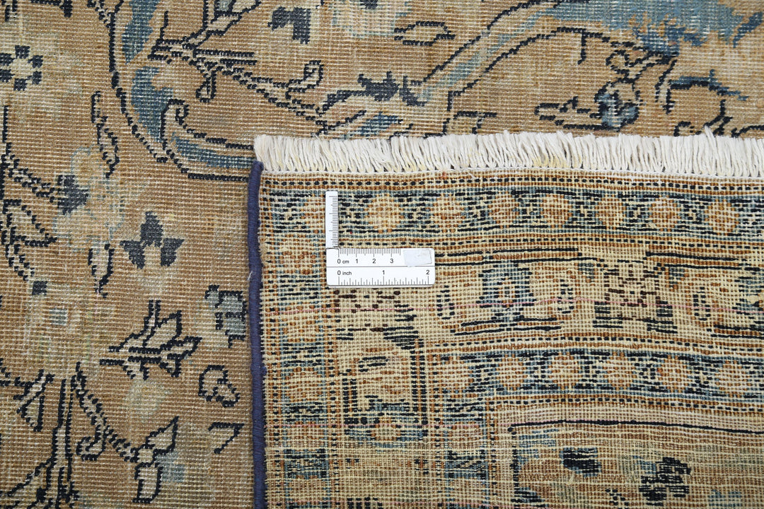 Hand Knotted Antique Persian Tabriz Wool Rug 10' 7" x 15' 3" - No. AT78658