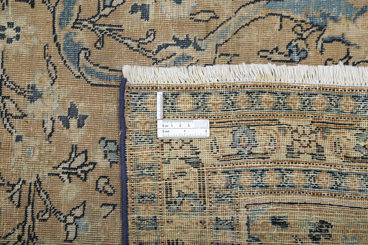 Hand Knotted Antique Persian Tabriz Wool Rug 10' 7" x 15' 3" - No. AT78658