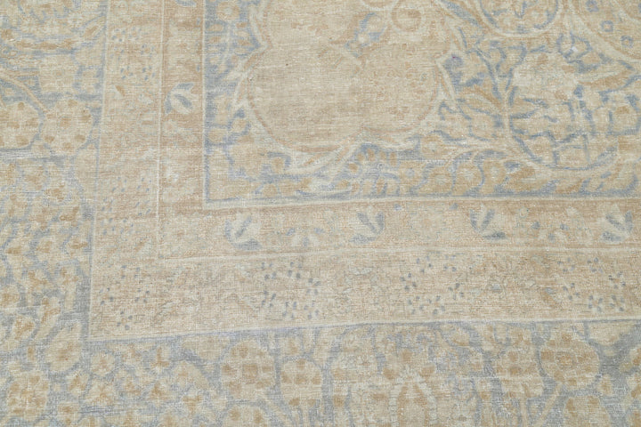 Hand Knotted Antique Persian Tabriz Wool Rug 12' 4" x 19' 5" - No. AT77937