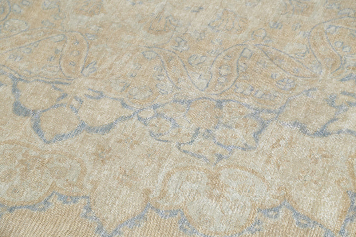 Hand Knotted Antique Persian Tabriz Wool Rug 12' 4" x 19' 5" - No. AT77937