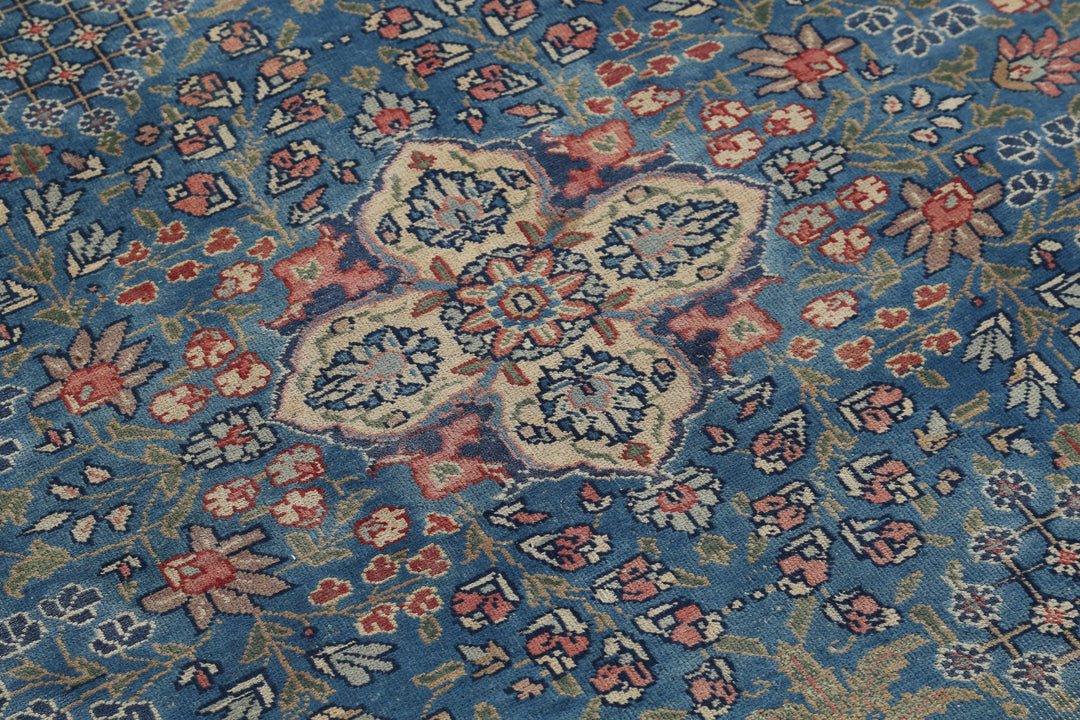 Hand Knotted Antique Persian Tabriz Wool Rug 8' 6" x 11' 3" - No. AT87825