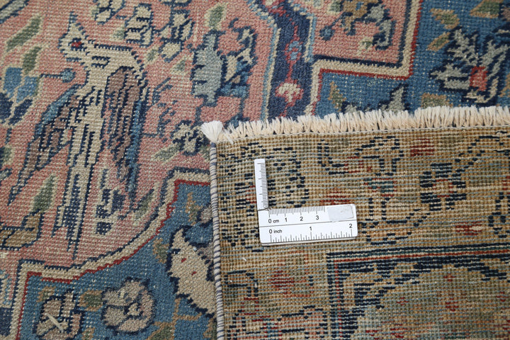 Hand Knotted Antique Persian Tabriz Wool Rug 8' 6" x 11' 3" - No. AT87825