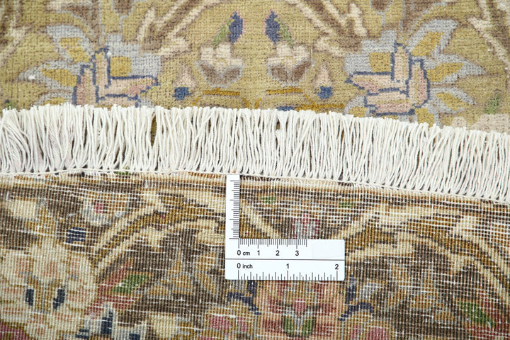 Hand Knotted Vintage Persian Tabriz Wool Rug 9' 2" x 9' 7" - No. AT68671