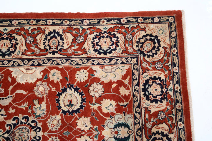 Hand Knotted Persian Tabriz Wool Rug 5' 8" x 8' 10" - No. AT63240