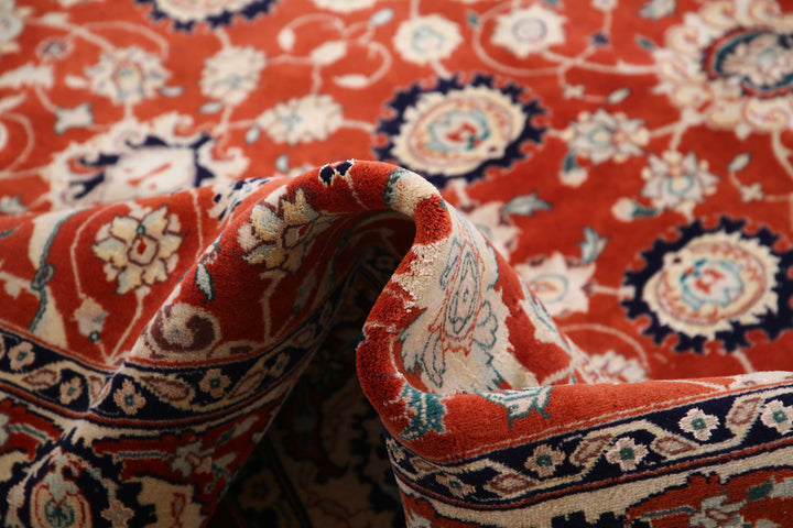 Hand Knotted Persian Tabriz Wool Rug 5' 8" x 8' 10" - No. AT63240