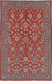 Hand Knotted Persian Tabriz Wool Rug 5' 8" x 8' 10" - No. AT63240