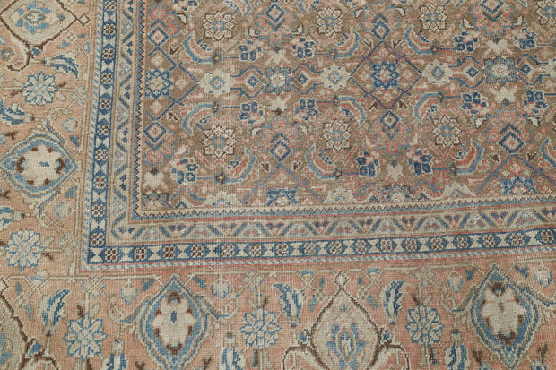 Hand Knotted Vintage Persian Tabriz Wool Rug 9' 7" x 12' 7" - No. AT37496