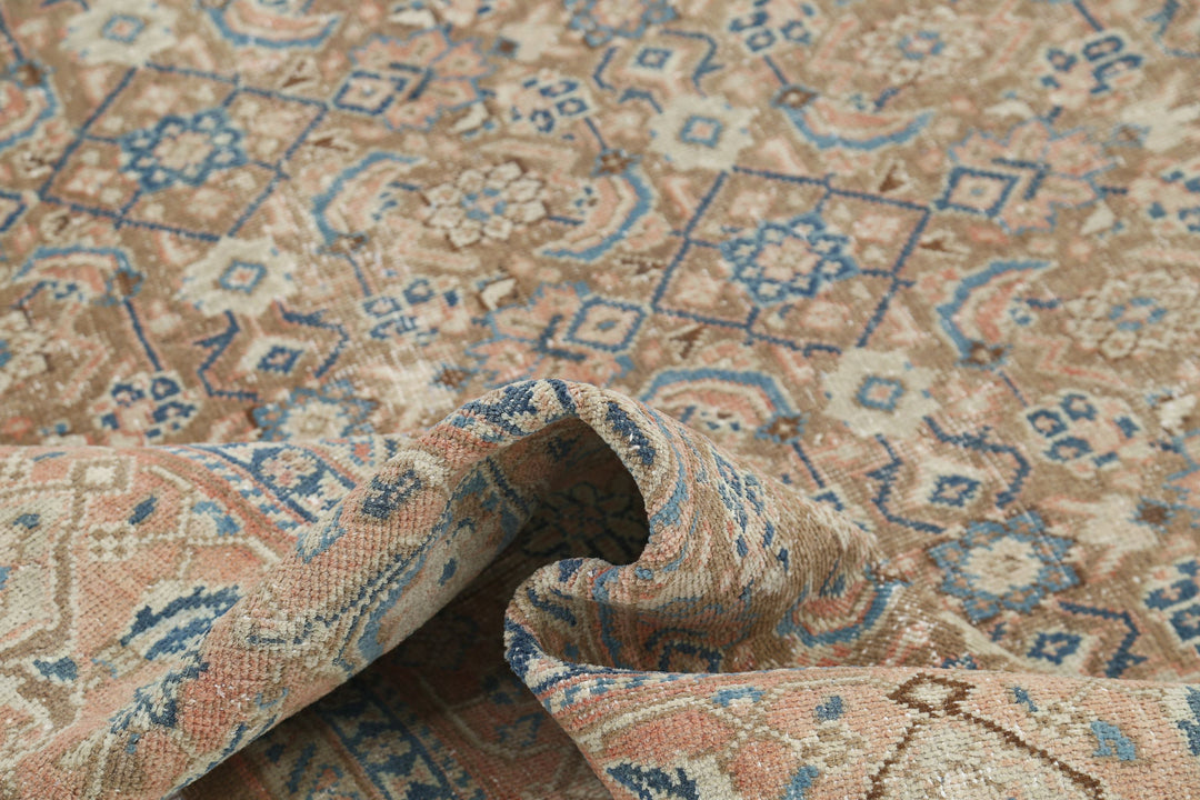 Hand Knotted Vintage Persian Tabriz Wool Rug 9' 7" x 12' 7" - No. AT37496