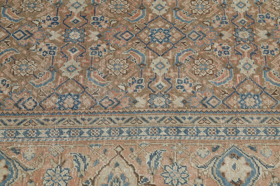 Hand Knotted Vintage Persian Tabriz Wool Rug 9' 7" x 12' 7" - No. AT37496