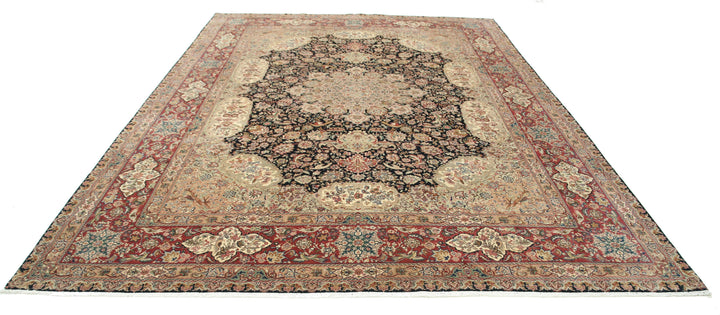 Hand Knotted Masterpiece Tabriz Wool Rug 9' 1" x 12' 3" - No. AT54717