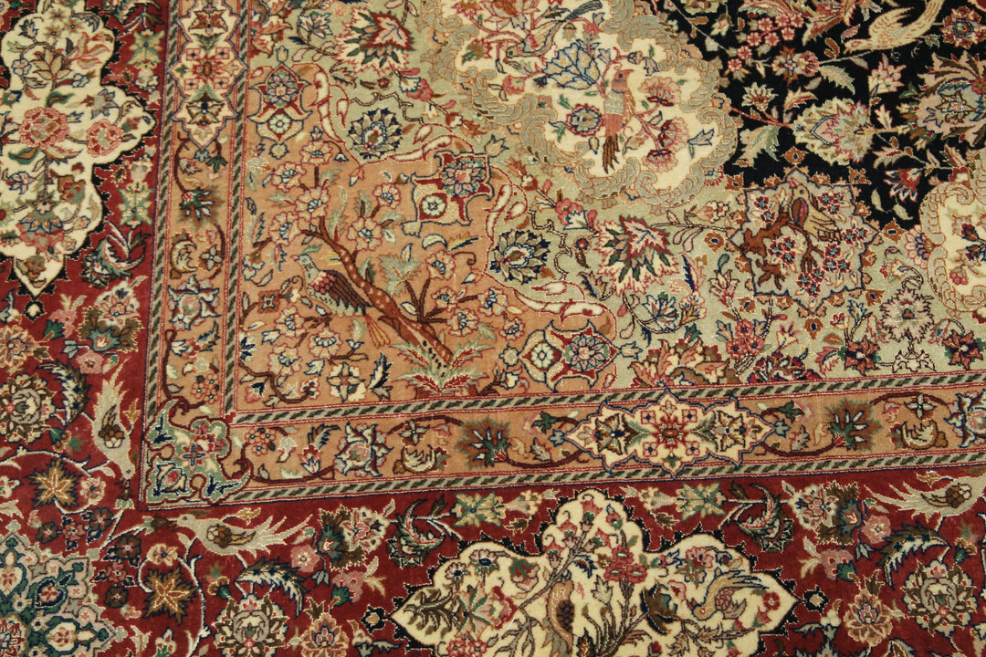 Hand Knotted Masterpiece Tabriz Wool Rug 9' 1" x 12' 3" - No. AT54717