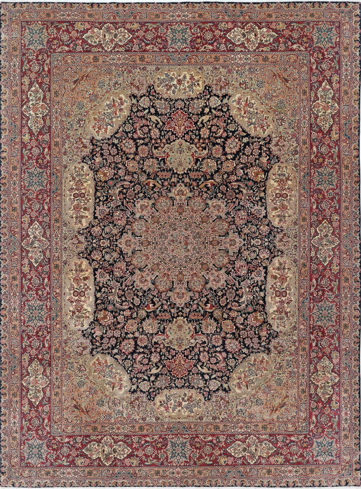Hand Knotted Masterpiece Tabriz Wool Rug 9' 1" x 12' 3" - No. AT54717