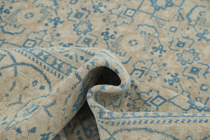 Hand Knotted Vintage Persian Tabriz Wool Rug 10' 0" x 13' 1" - No. AT72085