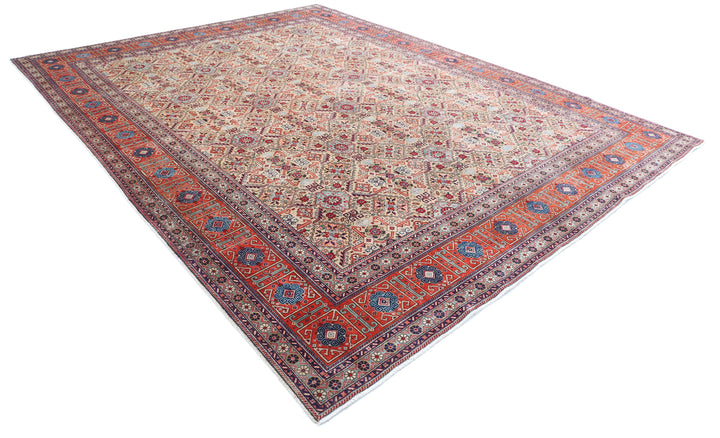 Hand Knotted Persian Tabriz Wool Rug 9' 8" x 11' 10" - No. AT56241