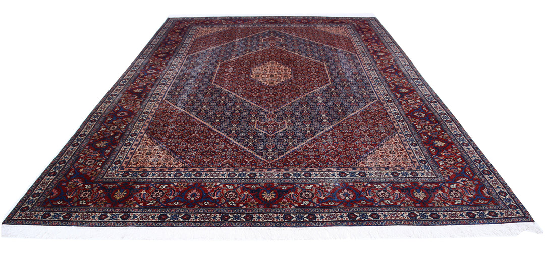 Hand Knotted Vintage Persian Tabriz Wool Rug 9' 0" x 12' 4" - No. AT71888